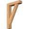 Ekena Millwork Traditional Block Smooth Bracket w/ Offset Brace, Western Red Cedar, 5 1/2"W x 22"D x 34"H BKT0604X22X34TRA05SWR - alternate 1